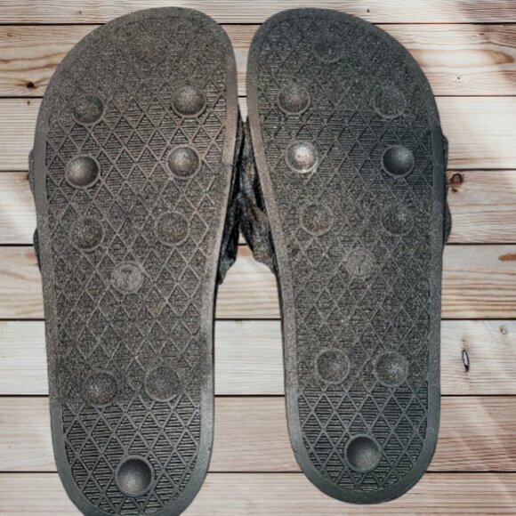 REPORT Black Satin Ruffle Sides - Size 7 - Picture 6 of 6